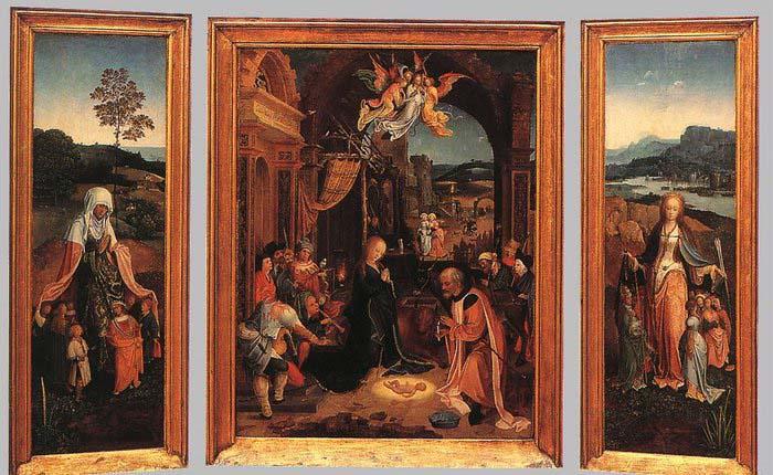 BEER, Jan de Triptych oil painting picture